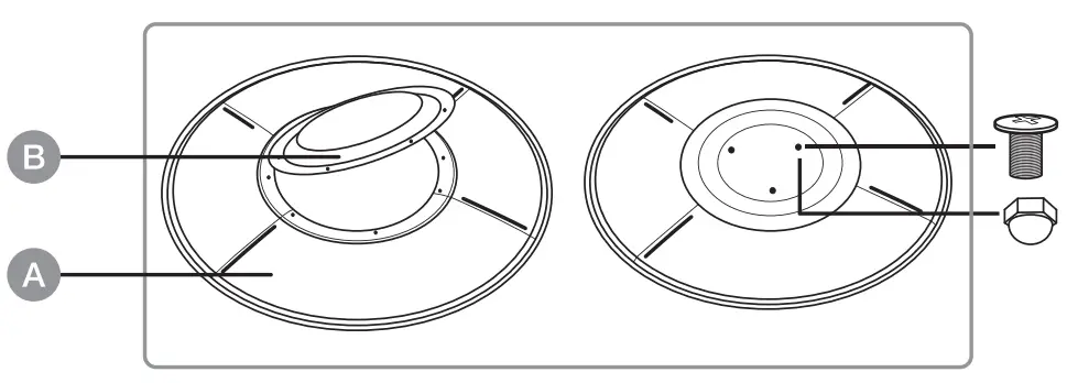 amazonbasics 46 000 BTU Outdoor Propane Patio Heater-center cap