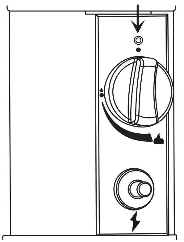 amazonbasics 46 000 BTU Outdoor Propane Patio Heater-control