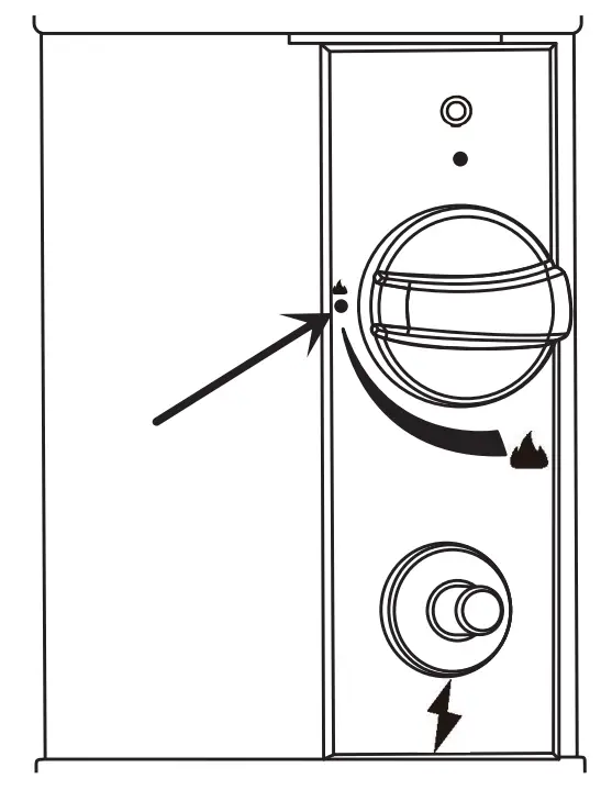 amazonbasics 46 000 BTU Outdoor Propane Patio Heater-control1