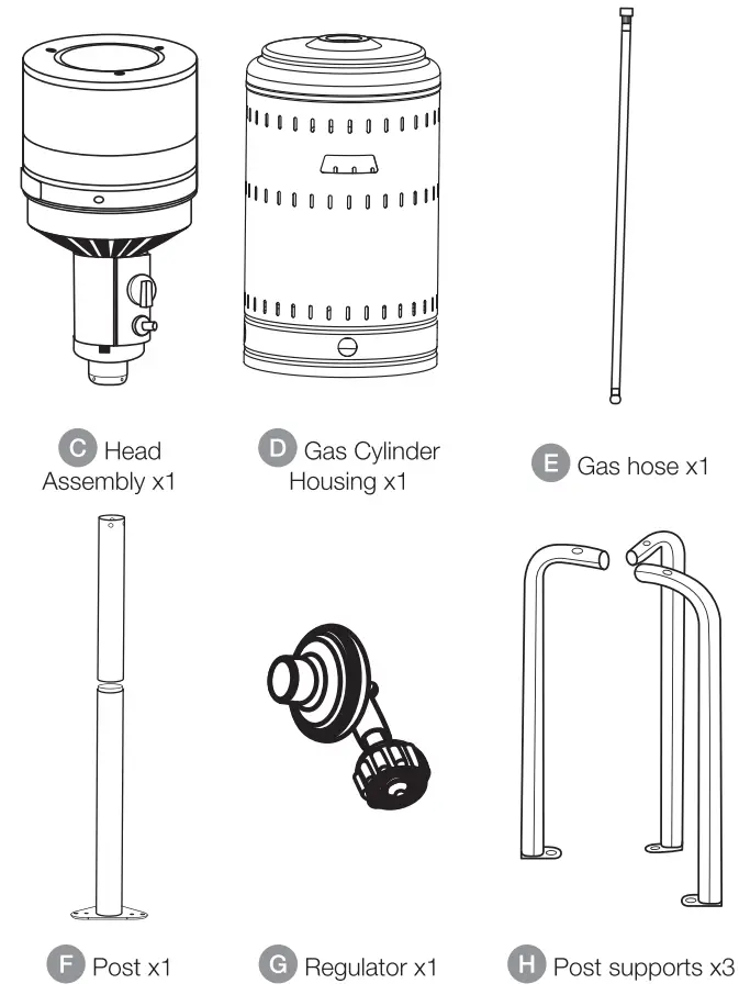 amazonbasics 46 000 BTU Outdoor Propane Patio Heater-hardware2