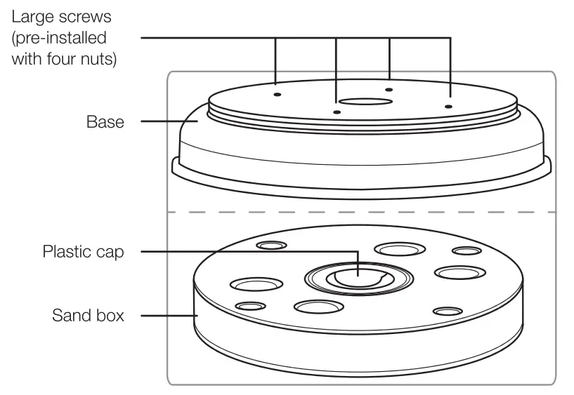 amazonbasics 46 000 BTU Outdoor Propane Patio Heater-screws