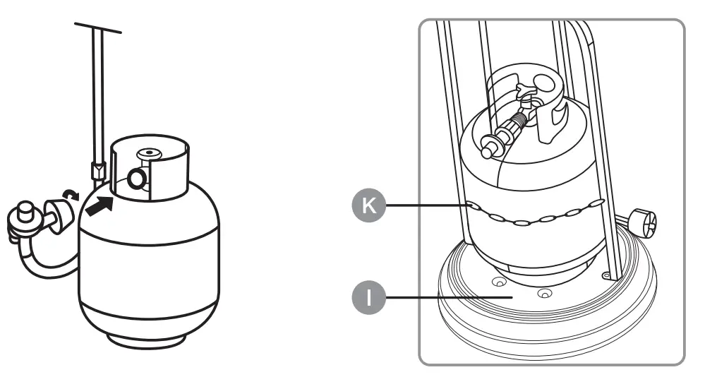 amazonbasics 46 000 BTU Outdoor Propane Patio Heater-tank