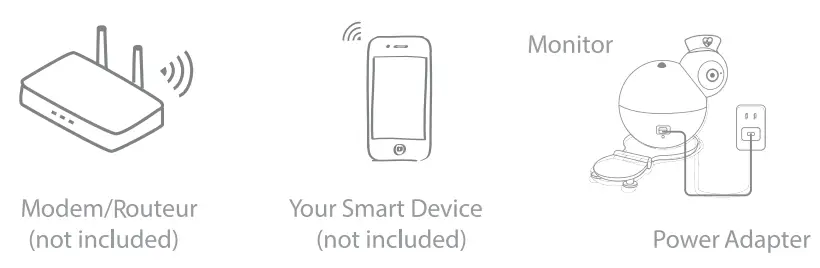 iBaby i6 2K Contactless Breathing and Movement Baby Monitor - packiging
