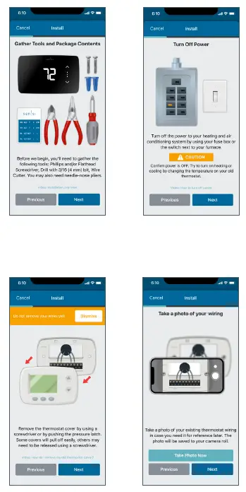 sensi 1F76U-22WFB Series Lite Smart Thermostat 3