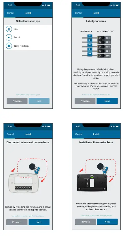 sensi 1F76U-22WFB Series Lite Smart Thermostat 5