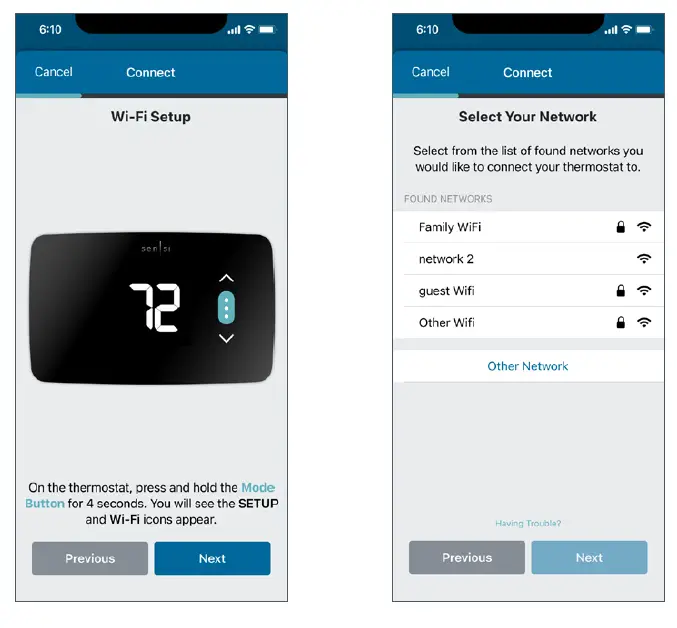 sensi 1F76U-22WFB Series Lite Smart Thermostat 7