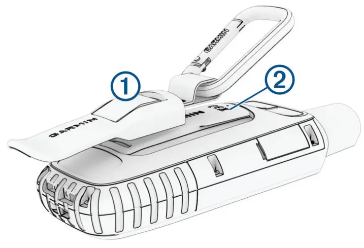 GARMIN GPSMAP 67i Handheld GPS and Satellite Communicator - Carabiner Clip