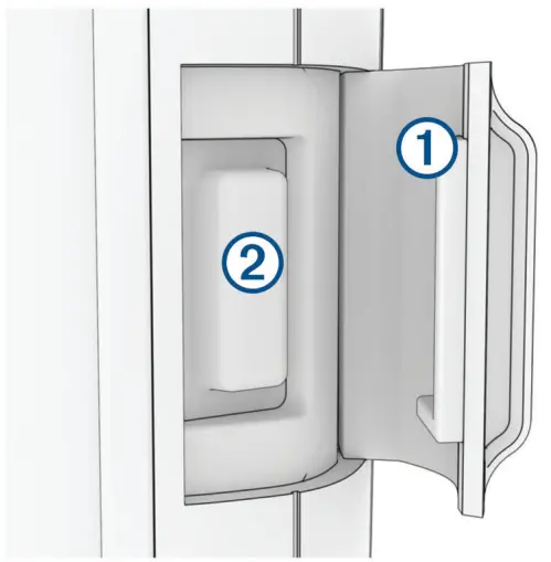 GARMIN GPSMAP 67i Handheld GPS and Satellite Communicator - battery power