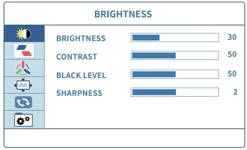 Brightness Settings