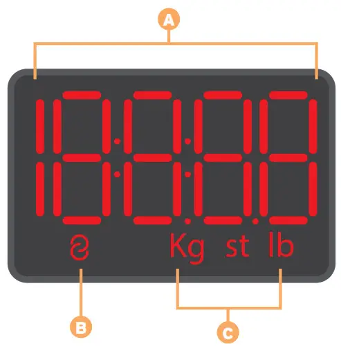 ETEKCITY ESF38 Smart Fitness Scale - Digital Display