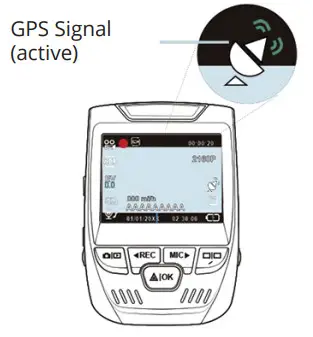 REXING V1P Front and Rear Wifi Car Dash Cam- GPS Speed Unit