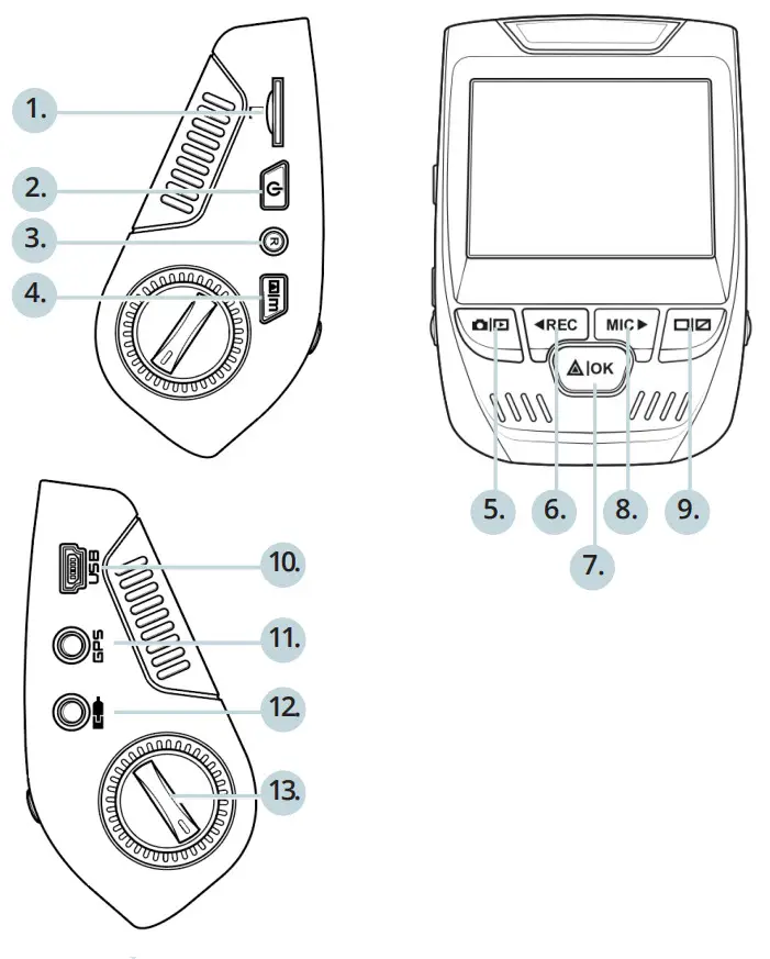 REXING V1P Front and Rear Wifi Car Dash Cam- Overview