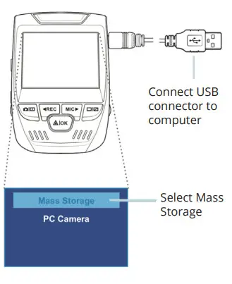 REXING V1P Front and Rear Wifi Car Dash Cam- using USB cable