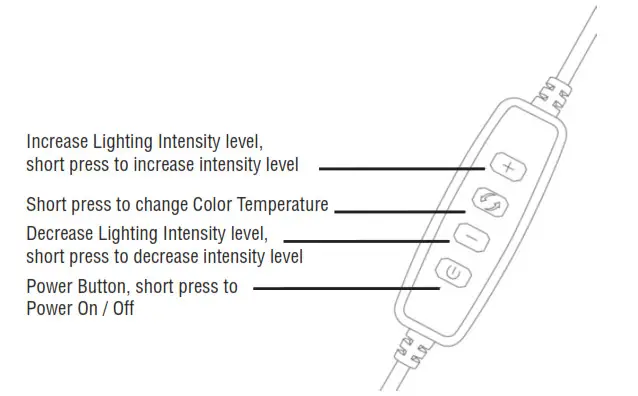 volkano VK-6503-BK Home Vlogging Kit with Floor- Controls