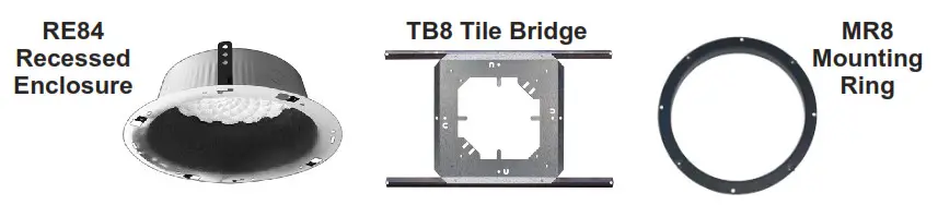 NYQUIST NQ S1810CT G2 8 Gen 2 VoIP Ceiling Speaker - MR8 Mounting Ring