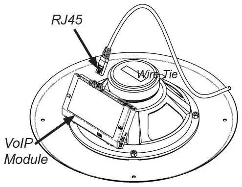 NYQUIST NQ S1810CT G2 8 Gen 2 VoIP Ceiling Speaker - Speaker Installation 4