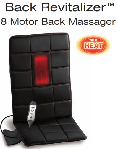 Homedics VC-180 Back Revitalizer 8 Motor Back Massager - Back Revitalize