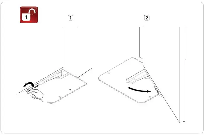 CAME FROG-A Swing-gate operator Installation Guide - Unlock