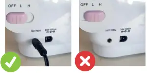 amazonbasics A3 Sewing Machine - Foot pedal is not connected