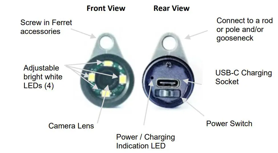 FERRET CFWF50S Multipurpose Wireless Inspection Camera User Guide - Features of your Ferret Sweeps