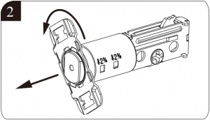 Install the latch and strike B-2