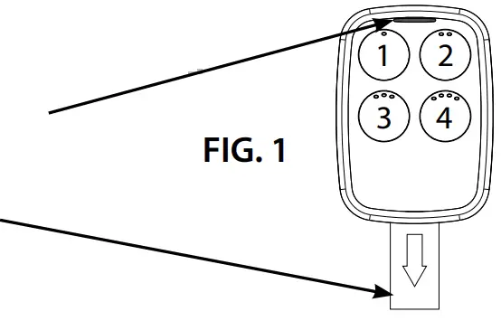 OVERHEAD DOOR UNI4B2 Universal Remote - Activate Remote