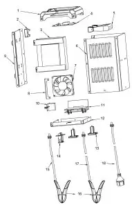 FIG 14 COMPONENT PARTS DIAGRAM