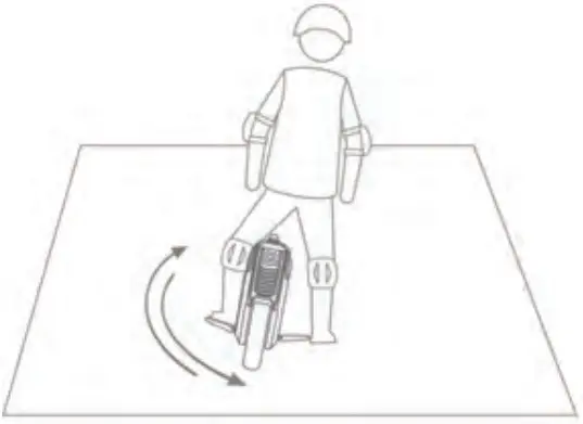 INMOTION V12 Electric Unicycle-Put one foot