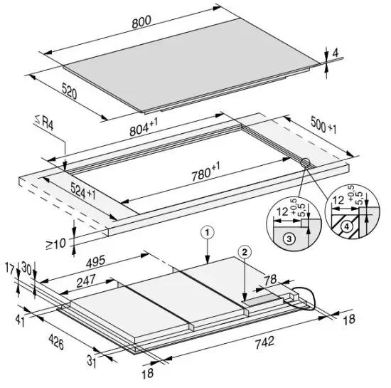Miele 11274160-03 Cooktop - Flush