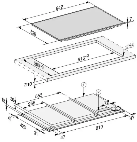 Miele 11274160-03 Cooktop - connection box