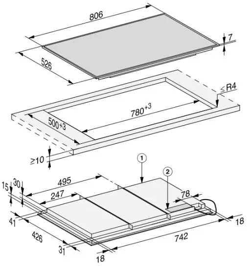 Miele 11274160-03 Cooktop - mounted