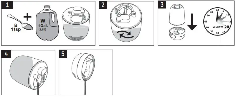 Honeywell HUL565 Series Ultra Plus Ultrasonic Cool Mist Humidifier Owner's Manual - Disinfecting
