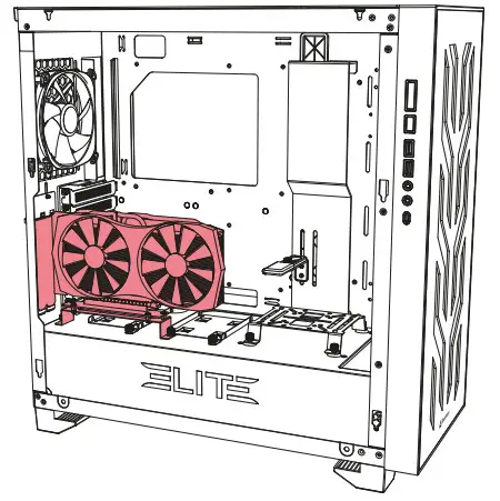 Sharkoon CA300T ATX PC Case - Vertical