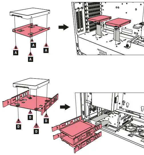Sharkoon CA300T ATX PC Case - disque