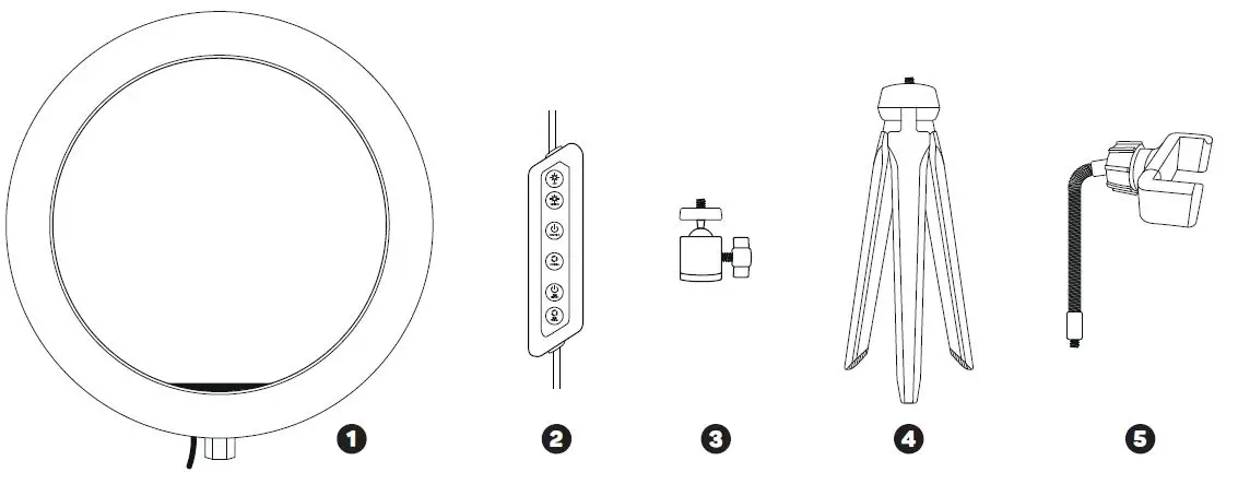 connect IT CLI-2020-SM RGB LED Circular Light 2