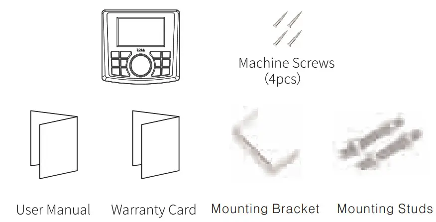 BOSS Bluetooth 240Watts Marine Digital Media AM FM ReciverManual for future