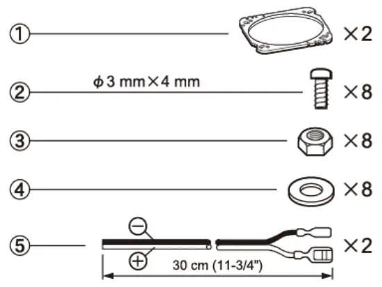 Pioneer TS G4620S G Series 4 X 6 200 Watt 2 Way Coaxial Speakers - parts