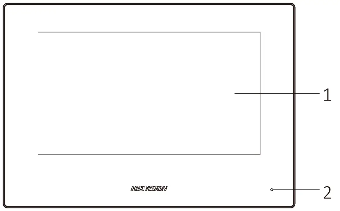 HIKVISION IP video intercom indoor monitor Appearance Front Panel