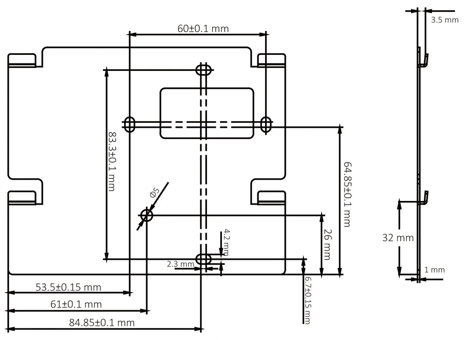 HIKVISION IP video intercom indoor monitor Wall Mounting Plate