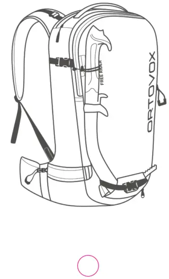 ORTOVOX 51004035 Free Rider 28 Backpack Dirty Daisy - FASTENING