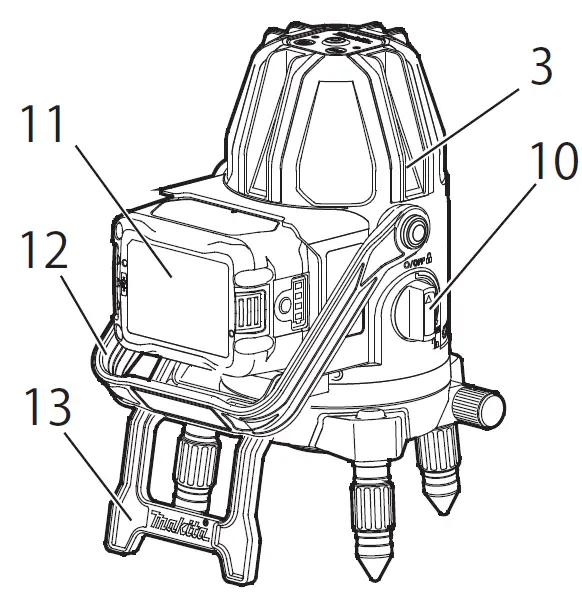 makita-SK10GD-Rechargeable-Green-Multi-Line Laser-FIG-2