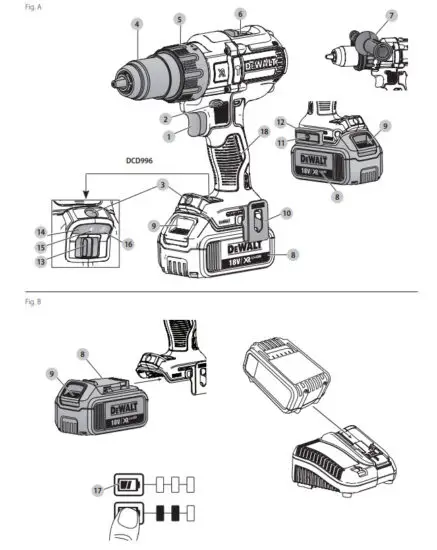 DEWALT DCD991 18V XR Cordless Brushless Drill Driver - figure 1