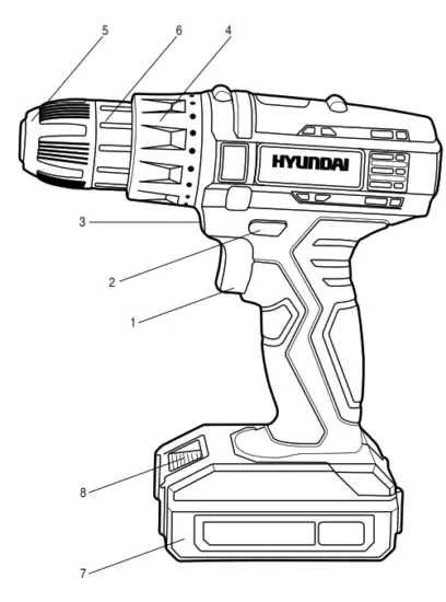 HYUNDAI 56112 Boor Machine - Fig