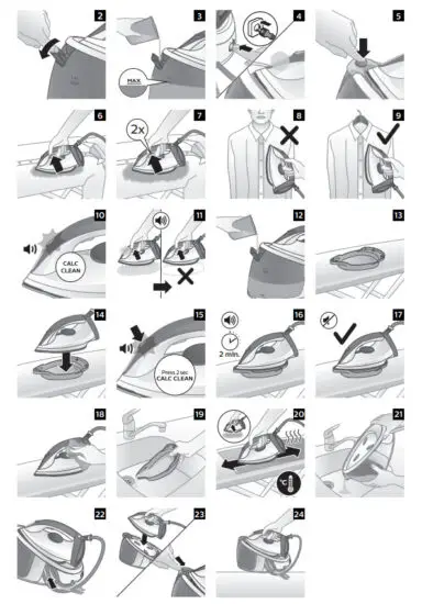 PHILIPS GC6700 series FastCare Compact Steam Generator Iron - figure 2