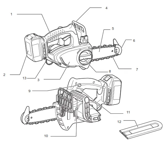 makita 9564P Angle Grinder Paddle Switch - FIG