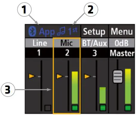 HK AUDIO 110 Xi Portable Wireless Speaker Instruction Manual - Main screen with Channel 2 pre-selected