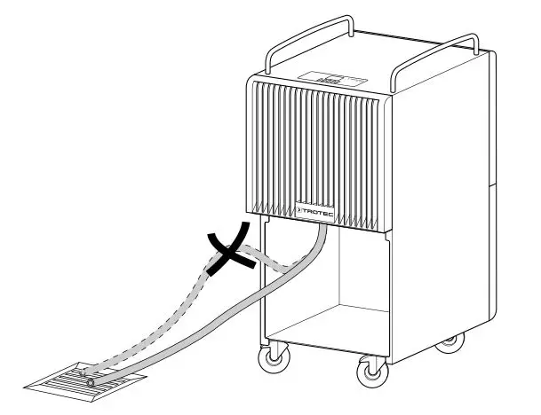 TROTEC TTK 120 E Comfort dehumidifier - The device can now be switched on
