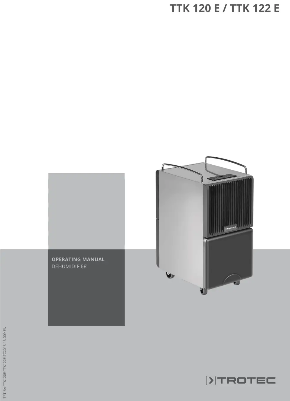 TROTEC TTK 120 E Comfort dehumidifier User Manual