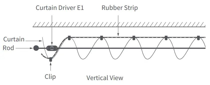 Aqara CM M01 Curtain Driver E1 Rod - Vertical