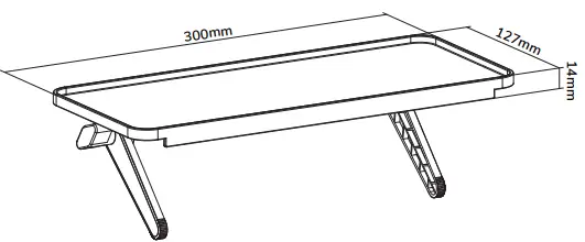 Neomounts AWL28-220BL1 Multimedia Shelf-fig2